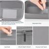 imageMkono Travel Sunglasses Organizer Glasses Case Multiple Pairs with Adjustable Slots Eyeglasses Case Storage Box for Men 8 Slots GrayGray