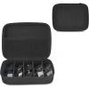 imageMkono Travel Sunglasses Organizer Glasses Case Multiple Pairs with Adjustable Slots Eyeglasses Case Storage Box for Men 8 Slots GrayBlack