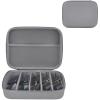 imageMkono Travel Sunglasses Organizer Glasses Case Multiple Pairs with Adjustable Slots Eyeglasses Case Storage Box for Men 8 Slots GrayGray