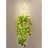 imageMkono Fake Hanging Plant with Lights Artificial Plants for Home Decor Indoor Macrame Plant Hanger with Fake Vines Greenery for Bedroom Bathroom Kitchen Office Decor