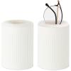 imageMkono Plush Lined Eyeglasses Holder Metal Protective Glasses Holder Stand Glasses Storage Organizer Case for Table Desk2