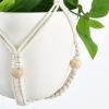 imageMkono Fake Hanging Plant with Pot Artificial Plants for Home Decor Indoor Macrame Plant Hanger with Fake Vines Faux Hanging Planter Greenery for Bedroom Bathroom Kitchen Office Decor 1 BlackIvory