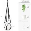 imageMkono Fake Hanging Plant with Pot Artificial Plants for Home Decor Indoor Macrame Plant Hanger with Fake Vines Faux Hanging Planter Greenery for Bedroom Bathroom Kitchen Office Decor 1 BlackBlack