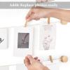 imageMkono Hanging Photo Display Pictures Wall Decor 3 Rope Strings with 20 Clips Multi Pictures Cards Holder Teen Girl Room Wall Art for Bedroom Nursery Dorm Room Birthday Christmas Gift BrownIvory