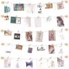 imageMkono Hanging Photo Display Pictures Wall Decor 3 Rope Strings with 20 Clips Multi Pictures Cards Holder Teen Girl Room Wall Art for Bedroom Nursery Dorm Room Birthday Christmas Gift BrownIvory