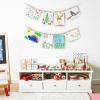 imageMkono Hanging Photo Display with Clips Boho Wooden Bead Garland Banner Collage Card Picture Kids Art Holder String with 10 Clips for Christmas Bedroom Dorm Decor Teen Girl Gifts Mutil 2 PackMutil