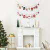 imageMkono Hanging Photo Display with Clips Boho Wooden Bead Garland Banner Collage Card Picture Kids Art Holder String with 10 Clips for Christmas Bedroom Dorm Decor Teen Girl Gifts Mutil 2 PackWhite