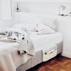 imageMkono Macrame Bedside Caddy Storage Organizer Boho Remote Control Tablet Magazine Holder with 4 Pockets Nonslip Countertop Bedside Caddy for Home Bedroom Living Room College Dorm Bed Ivory LargeMediumIvory