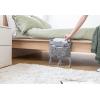 imageMkono Macrame Sofa Armrest Organizer Remote Control Holder Couch Bedside Armchair Caddy Storage Basket Bag for TV Remote Control Magazine Books Cell Phone iPad Boho Home Dorm Decor Beige LargeMediumGrey