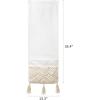 imageMkono Macrame Sofa Armrest Organizer Remote Control Holder Couch Bedside Armchair Caddy Storage Basket Bag for TV Remote Control Magazine Books Cell Phone iPad Boho Home Dorm Decor Beige LargeMediumBeige
