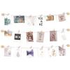 imageMkono Hanging Photo Display Pictures Wall Decor 3 Rope Strings with 20 Clips Multi Pictures Cards Holder Teen Girl Room Wall Art for Bedroom Nursery Dorm Room Birthday Christmas Gift BrownIvory