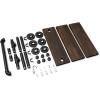 imageMkono Floating Shelves with Industrial Pipe Brackets and Towel Bar Set of 3 Rustic Bathroom Shelf Wall Mounted Shelves Wood Storage Shelving Home Decor for Bedroom Kitchen Living Room