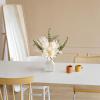 imageMkono Small Artificial Flowers in Ceramic Vase 135quot Centerpieces Coffee Table Decor Silk Flower Arrangements for Home Decor Indoor Fake Flower Bouquet for Bathroom Dining Room Kitchen Wedding BlueWhite