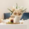 imageMkono Small Artificial Flowers in Ceramic Vase 135quot Centerpieces Coffee Table Decor Silk Flower Arrangements for Home Decor Indoor Fake Flower Bouquet for Bathroom Dining Room Kitchen Wedding BlueBrown