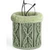imageMkono Glasses Holder for Nightstand Plush Lined Glasses Stand for Multiple Glasses Boho Decor Eyeglass Case for OfficeGreen