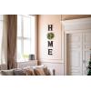 imageMkono Farmhouse Wall Home Sign with Artificial Eucalyptus for O Rustic Wooden Hanging Letters Decorative Wall Art Decor for Living Room Kitchen Entryway Housewarming Gift MultiBlack