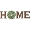 imageMkono Farmhouse Wall Home Sign with Artificial Eucalyptus for O Rustic Wooden Hanging Letters Decorative Wall Art Decor for Living Room Kitchen Entryway Housewarming Gift MultiBrown