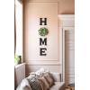 imageMkono Farmhouse Wall Home Sign with Artificial Eucalyptus for O Rustic Wooden Hanging Letters Decorative Wall Art Decor for Living Room Kitchen Entryway Housewarming Gift MultiBlack