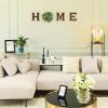 imageMkono Farmhouse Wall Home Sign with Artificial Eucalyptus for O Rustic Wooden Hanging Letters Decorative Wall Art Decor for Living Room Kitchen Entryway Housewarming Gift MultiBrown