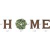 imageMkono Farmhouse Wall Home Sign with Artificial Eucalyptus for O Rustic Wooden Hanging Letters Decorative Wall Art Decor for Living Room Kitchen Entryway Housewarming Gift MultiBrown