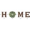imageMkono Farmhouse Wall Home Sign with Artificial Eucalyptus for O Rustic Wooden Hanging Letters Decorative Wall Art Decor for Living Room Kitchen Entryway Housewarming Gift MultiBrown