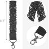 imageMkono Macrame Key Chain Cute Keychain Wristlet Lanyard Boho Woven Wrist Lanyard for Keys Key Chains for Car Key ID BadgesBlack