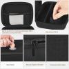 imageMkono Travel Sunglasses Organizer Glasses Case Multiple Pairs with Adjustable Slots Eyeglasses Case Storage Box for Men 3 Slots BlackBlack