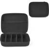 imageMkono Travel Sunglasses Organizer Glasses Case Multiple Pairs with Adjustable Slots Eyeglasses Case Storage Box for Men 3 Slots BlackBlack