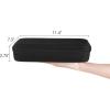 imageMkono Travel Sunglasses Organizer Glasses Case Multiple Pairs with Adjustable Slots Eyeglasses Case Storage Box for Men 3 Slots BlackBlack