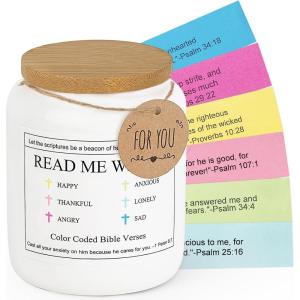 imageMkono Bible Verse Jar Christian Gifts for Women Men Prayer Jar for Daily Encouragement Inspirational Religious Birthday Gifts For Women Her Mom Dad Friends