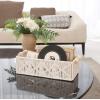 imageMkono Macrame Storage Baskets Boho Decor Box Handmade Woven Decorative Countertop Toilet Tank Shelf Cabinet Organizer for Bedroom Livingroom Home Set of 2 GreenIvory