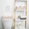 imageMkono Macrame Storage Baskets Boho Decor Box Handmade Woven Decorative Countertop Toilet Tank Shelf Cabinet Organizer for Bedroom Livingroom Home Set of 2 GreenIvory