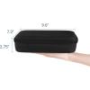 imageMkono Travel Sunglasses Organizer Glasses Case Multiple Pairs with Adjustable Slots Eyeglasses Case Storage Box for Men 2 Slots BlackBlack