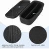 imageMkono Travel Sunglasses Organizer Glasses Case Multiple Pairs with Adjustable Slots Eyeglasses Case Storage Box for Men 2 Slots BlackBlack