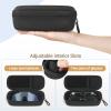 imageMkono Travel Sunglasses Organizer Glasses Case Multiple Pairs with Adjustable Slots Eyeglasses Case Storage Box for Men 2 Slots BlackBlack