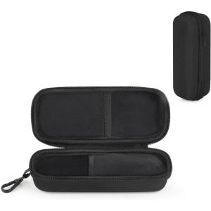 imageMkono Double Eyeglasses Case EVA Hard Shell Travel Sunglass Organizer with Zipper Closure Multiple Glasses Case for TravelBlack