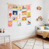 imageMkono Art Display for Kids Artwork 59quot L Hanging Rope Boho Wall Decor with 34 Clips Kids Art Collage Pictures Holder Wall Hanging Decoration for Room Bedroom Playroom Classroom BrownLight Brown