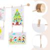 imageMkono Art Display for Kids Artwork 59quot L Hanging Rope Boho Wall Decor with 34 Clips Kids Art Collage Pictures Holder Wall Hanging Decoration for Room Bedroom Playroom Classroom BrownLight Brown