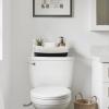imageMkono Small Storage Basket for Toilet Tank Top Boho Bathroom Decor Woven Rope Toilet Paper Tray Organizer for Shelf Bedroom Living Room White and Brown 13quot L x 6quot WBlack and White