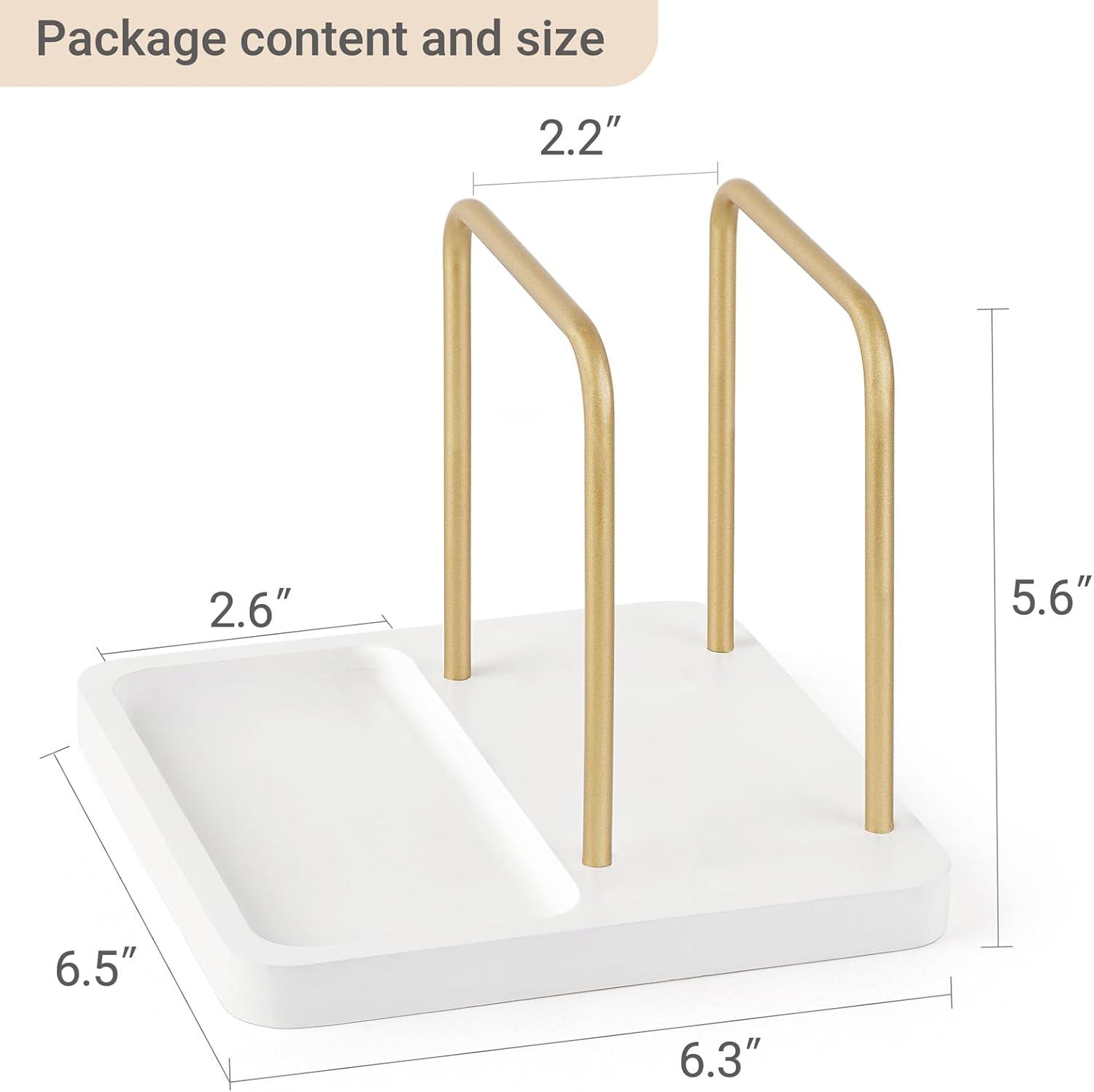 imageMkono Napkin Holder for Table Farmhouse Black Wooden Napkin Dispenser Rustic Paper Napkin Storage for Kitchen Dining Room Coffee Bar Salt and Pepper Shakers not Included WhiteWhite