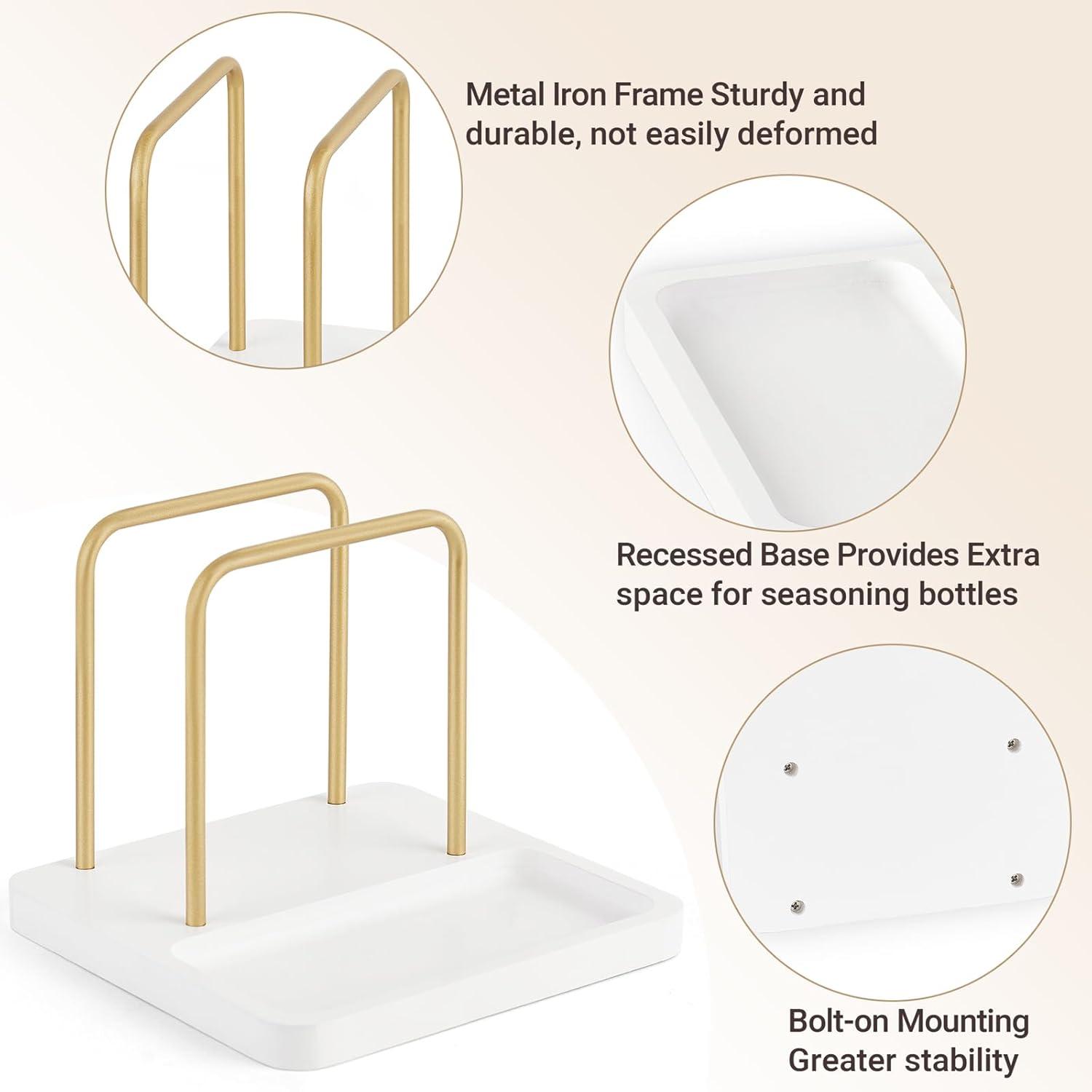 imageMkono Napkin Holder for Table Farmhouse Black Wooden Napkin Dispenser Rustic Paper Napkin Storage for Kitchen Dining Room Coffee Bar Salt and Pepper Shakers not Included WhiteWhite