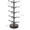 imageMkono 360 Rotating Sunglasses Organizer Metal Eyeglass Holder Stand Sunglass Storage Display Eyeglasses Rack for up to 10 Pairs of Eyewear Glasses for Table Dresser Desk Countertop Bedroom GoldBlack