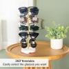 imageMkono 360 Rotating Sunglasses Organizer Metal Eyeglass Holder Stand Sunglass Storage Display Eyeglasses Rack for up to 10 Pairs of Eyewear Glasses for Table Dresser Desk Countertop Bedroom GoldGold