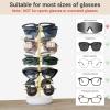 imageMkono 360 Rotating Sunglasses Organizer Metal Eyeglass Holder Stand Sunglass Storage Display Eyeglasses Rack for up to 10 Pairs of Eyewear Glasses for Table Dresser Desk Countertop Bedroom GoldGold