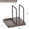 imageMkono Napkin Holder for Table Farmhouse Black Wooden Napkin Dispenser Rustic Paper Napkin Storage for Kitchen Dining Room Coffee Bar Salt and Pepper Shakers not Included WhiteBrown