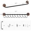 imageMkono Hat Rack for Wall Hat Organizer for Baseball Caps Hanger with 20 Hooks Modern Metal Hat Holder WallMounted Ball Caps Display for Closet Door Bedroom Entryroom Laundry Set of 2