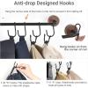 imageMkono Hat Rack for Wall Hat Organizer for Baseball Caps Hanger with 20 Hooks Modern Metal Hat Holder WallMounted Ball Caps Display for Closet Door Bedroom Entryroom Laundry Set of 2