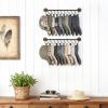 imageMkono Hat Rack for Wall Hat Organizer for Baseball Caps Hanger with 20 Hooks Modern Metal Hat Holder WallMounted Ball Caps Display for Closet Door Bedroom Entryroom Laundry Set of 2