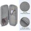 imageMkono Double Eyeglasses Case EVA Hard Shell Travel Sunglass Organizer with Zipper Closure Multiple Glasses Case for TravelGrey