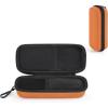 imageMkono Double Eyeglasses Case EVA Hard Shell Travel Sunglass Organizer with Zipper Closure Multiple Glasses Case for TravelOrange